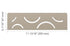 Schluter - SHELF-N Étagère rectangulaire pour niche modèle Curve - aluminium gris pierre ||SNS1D6TSSG