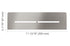 Schluter - SHELF-N Étagère rectangulaire pour niche modèle Pure - acier inoxydable (V2) brossé ||SNS1D7EB