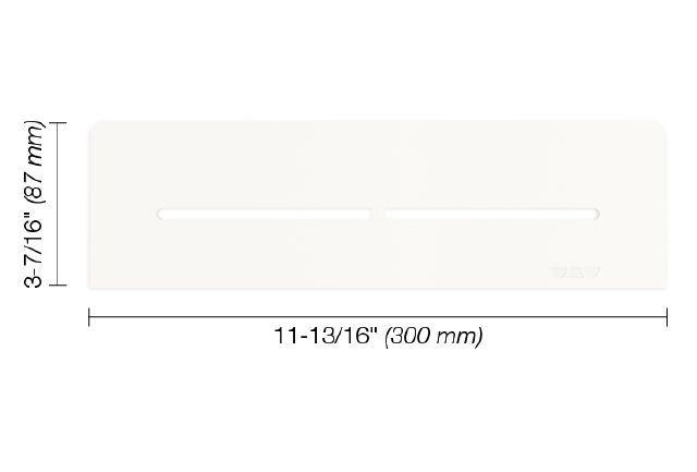 Schluter - SHELF-N Étagère rectangulaire pour niche modèle Pure - aluminium blanc mat ||SNS1D7MBW