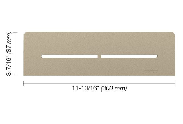 Schluter - SHELF-N Étagère rectangulaire pour niche modèle Pure - aluminium crème ||SNS1D7TSC