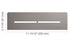 Schluter - SHELF-N Étagère rectangulaire pour niche modèle Pure aluminium étain ||SNS1D7TSG
