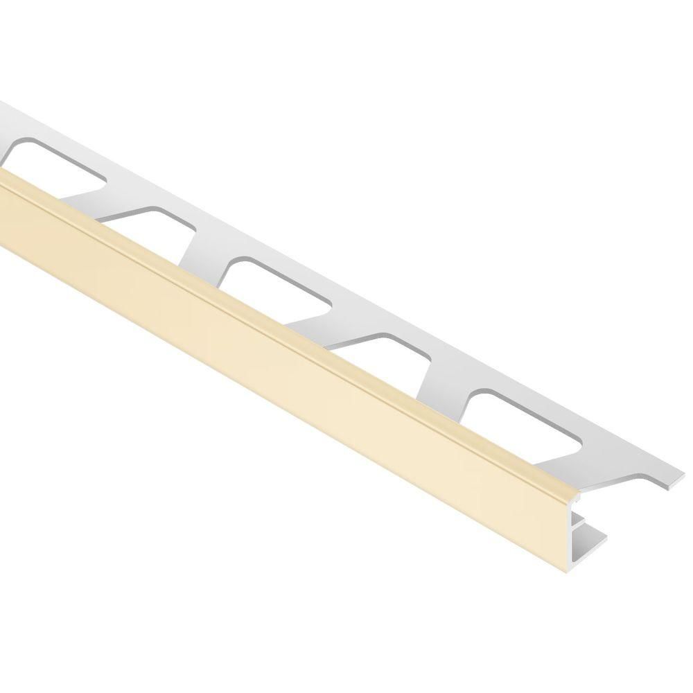 Schluter - JOLLY-P Profilé de bordure de mur - Plastique PVC sable 1/2" (12.5 mm) x 8' 2-1/2"