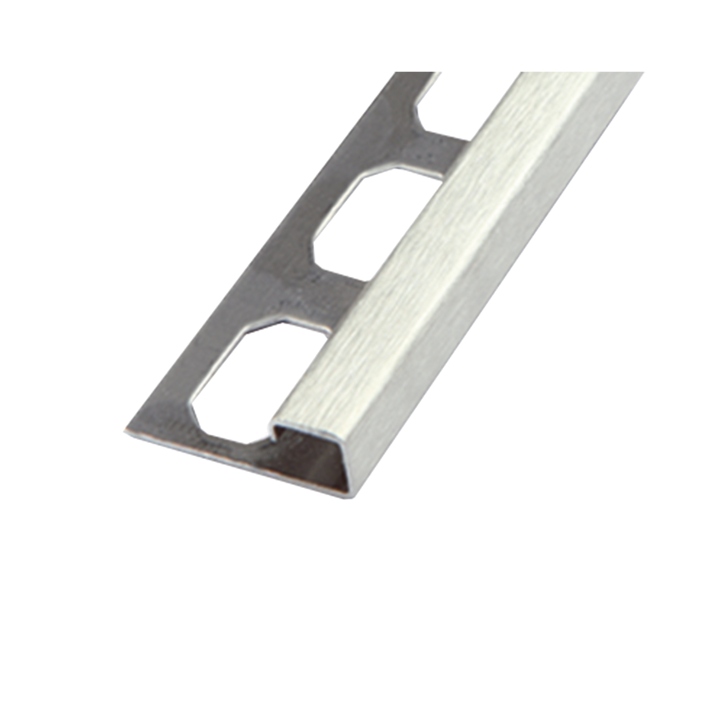 Laticrete - SQ5 Moulure carrée décorative pour bordure de céramique en acier inoxydable 304 brossé - 3/8" (10 mm) x 8' 2-1/2"