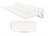 Schluter SHELF-W Étagère mural rectangulaire Square Design - aluminium blanc mat ||SWS1D3MBW