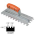 Kraft Tool - Truelle à crans carrés avec manche ProForm - 1/16" x 1/16" x 1/16"