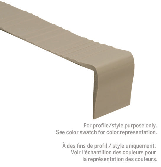 M-D PRO - Marche d'escalier en vinyle 2" x 1/4" x 12' #014 Tropical Rain