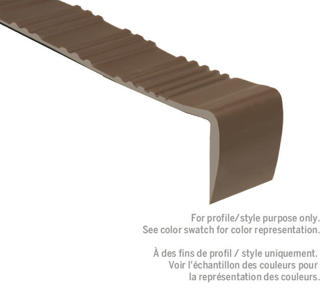 M-D PRO - Marche d'escalier en vinyle #048 Grey 12-1/4" x 3 1/2'