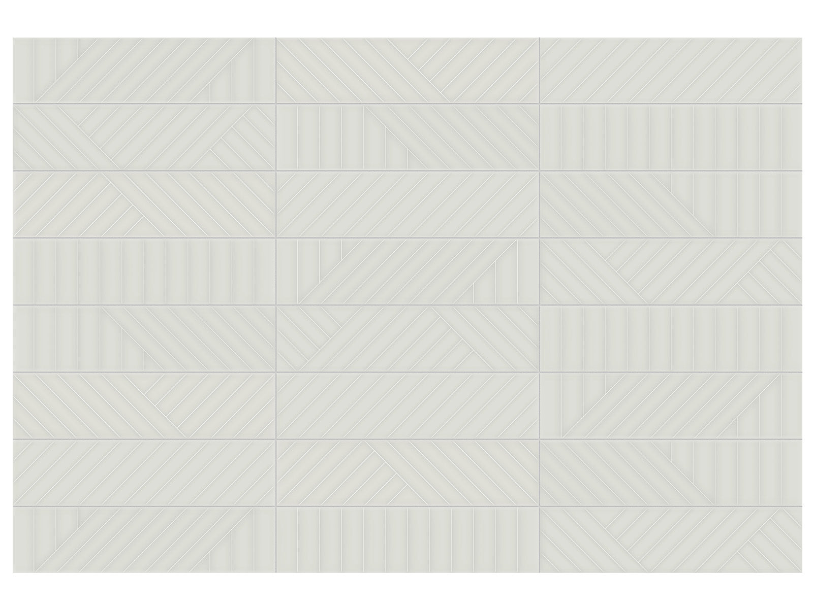 Anatolia - Geometra - Stone - Tuile murale Maze lustrée 7,5 x 30 cm (3 x 12 po)