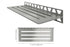 Schluter SHELF-W Étagère mural rectangulaire Wave Design - acier inoxydable (V2) brossé ||SWS1D10EB
