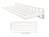 Schluter SHELF-W Étagère mural rectangulaire Wave Design - aluminium blanc mat ||SWS1D10MBW
