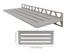 Schluter SHELF-W Étagère mural rectangulaire Wave Design - aluminium gris pierre ||SWS1D10TSSG