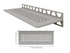 Schluter SHELF-W Square Design rectangular wall shelf - stone gray aluminum ||SWS1D3TSSG