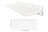 Schluter SHELF-W Rectangular Wall Shelf Floral Design - Matte White Aluminum ||SWS1D5MBW