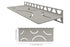 Schluter SHELF-W Étagère mural rectangulaire Curve Design - aluminium gris pierre ||SWS1D6TSSG