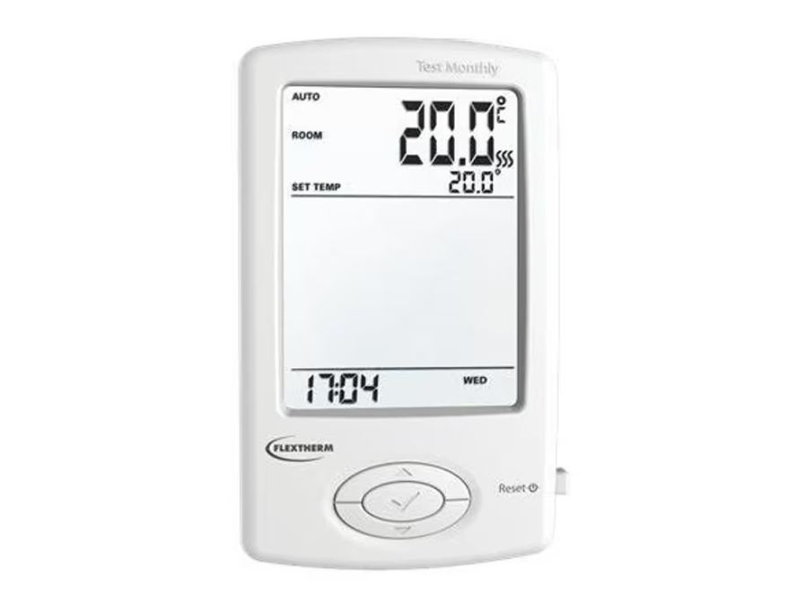 Flextherm 120/240V Programmable Thermostat with GFCI (SKU: FLP35-120/240GA) 