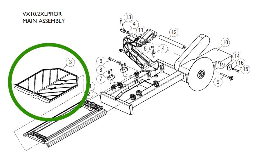 Pearl Abrasive - Table assemblée pour scie à carreaux VX10.2XLPROR
