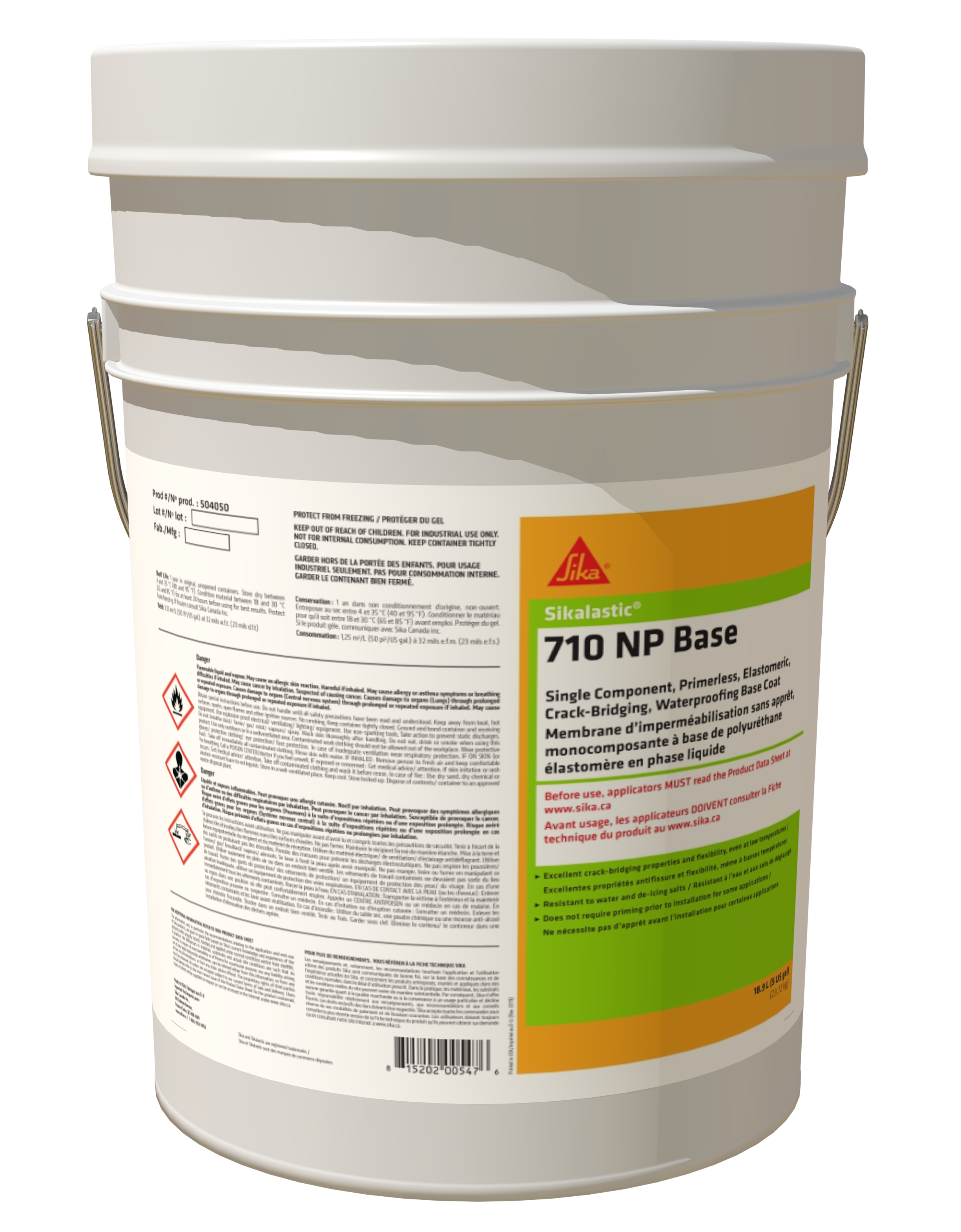Sika - Sikalastic-710 NP Membrane d'imperméabilisation sans apprêt 18.9 L
