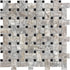 Anatolia - Mosaïque tressée Silver Ash Silver Ash Adoucie 12" x 12"(vendu au pi²)