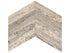 Anatolia - Silver Ash - Mosaïque à motif chevron de travertin coupe veine, fini adouci et rempli 5,3 x 21,3 cm (2 x 8,5 po)