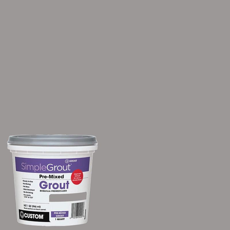 Custom Building Products - Coulis pré-mélangé SimpleGrout #165 Delorean Gray 946 ml