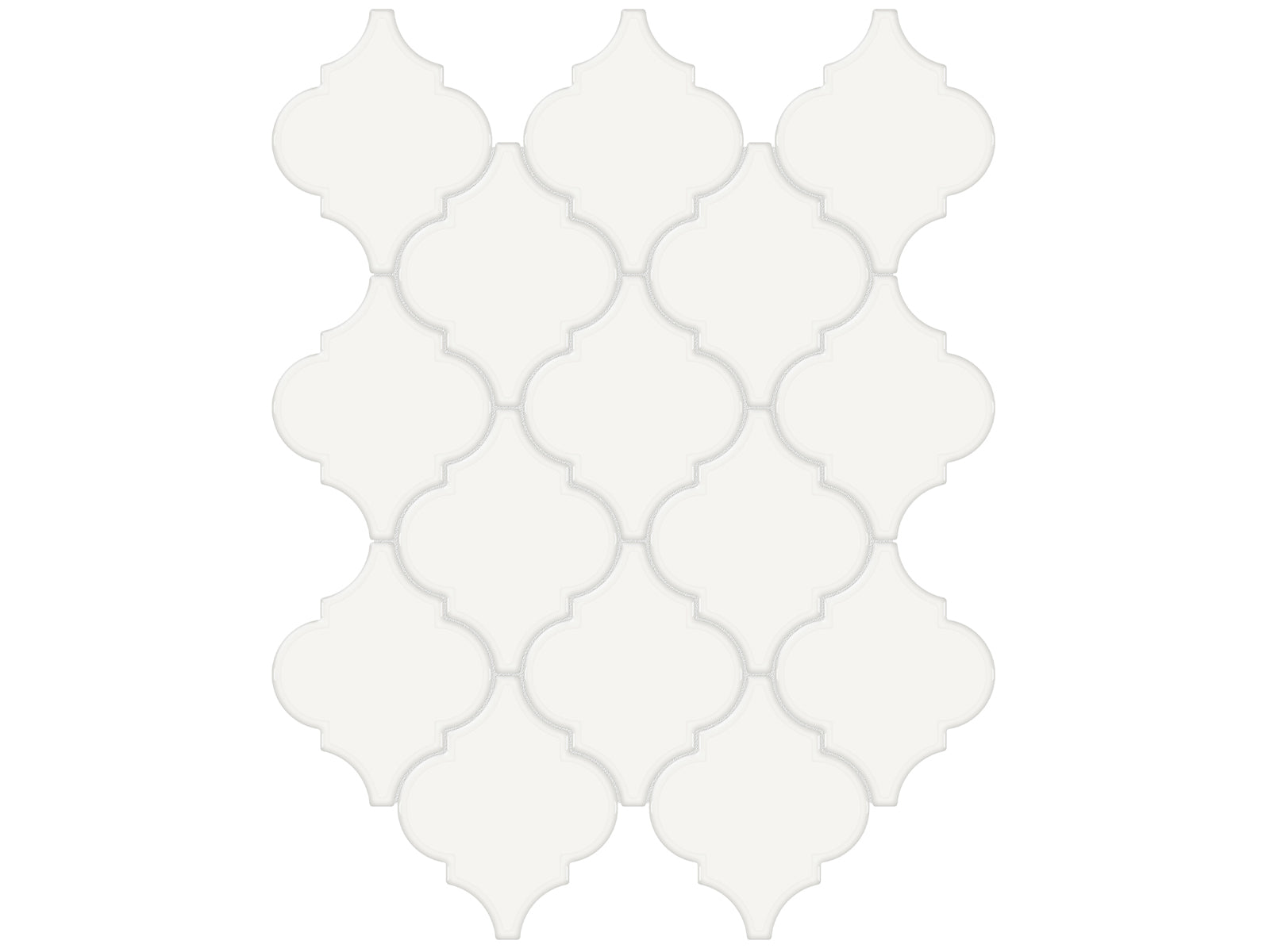 Anatolia - Céramique mosaïque Soho Canvas White Lustré 10" x 13"