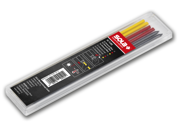 Sola - Recharges de mines de couleur pour crayons SC TLM2  4-3/4" (paquet de 6)