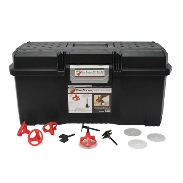 Russo - Ensemble d'espaceurs Pro Spin Doctor rouge 1/32" pour tuiles jusqu'à 3/4" (20 mm) d'épais