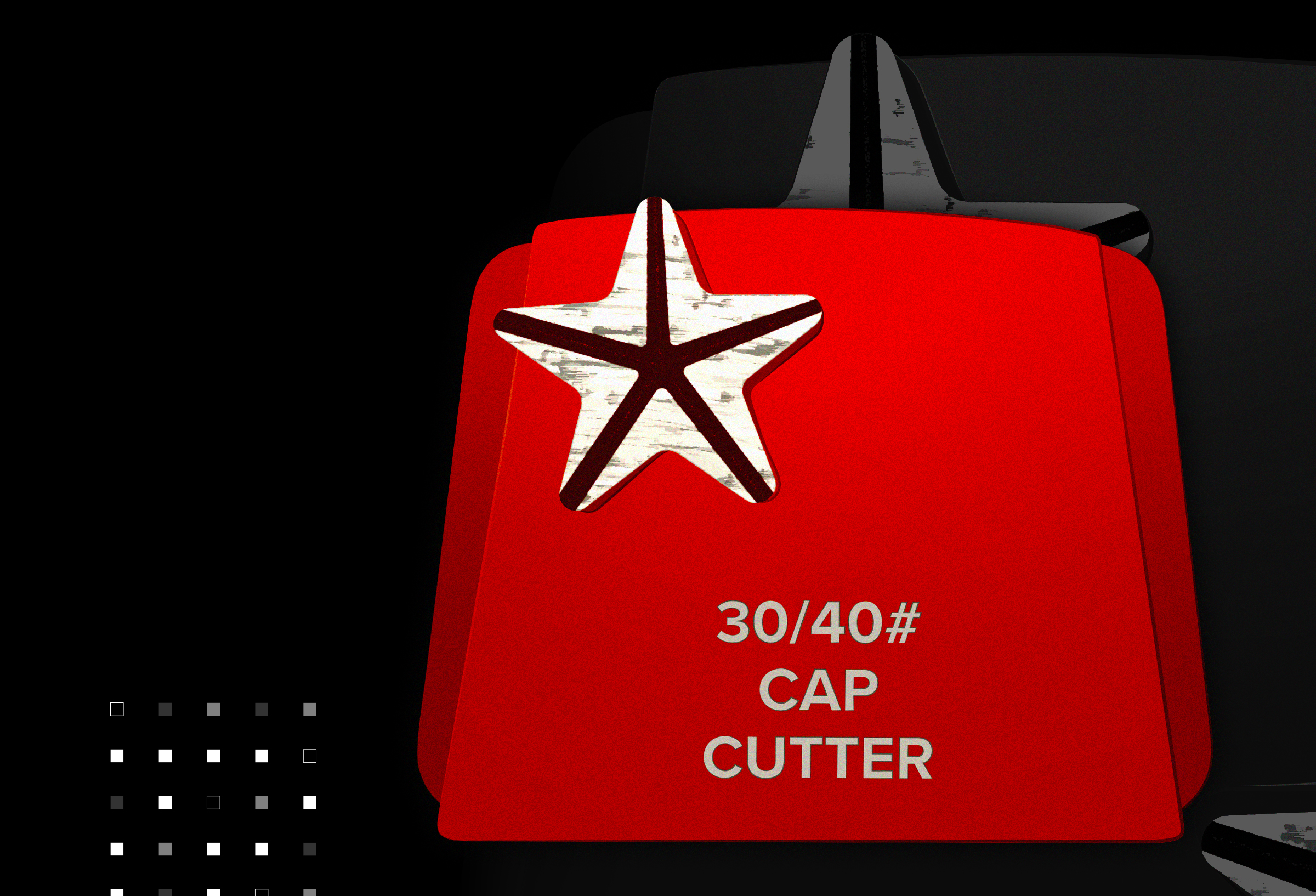 PHX - Segment de meulage diamanté Star1 étoilé grain 40 pour le polissage du béton extra dur (paquet de 9)