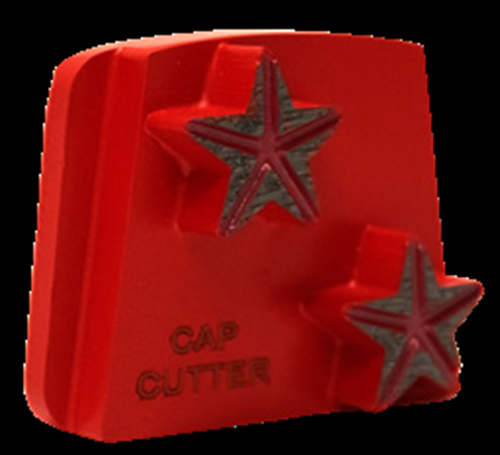 PHX - Segment de meulage diamanté Star2 étoilé grain 40 pour le polissage du béton extra dur (paquet de 9)