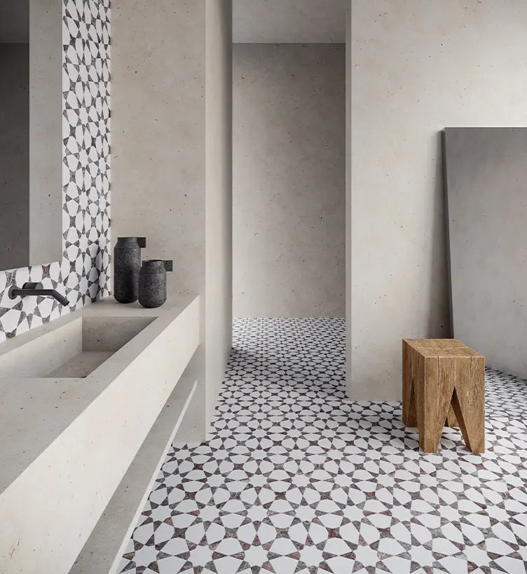Utopio Stellar Natural Stone Mosaic - Burgundy ||5001-0388-0
