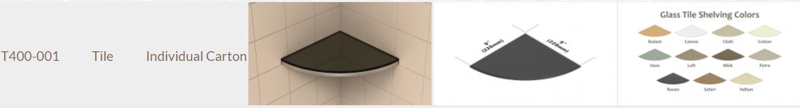 TileWare - Bella Vetro Series - Verre Seul. Vellum