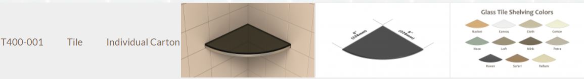 TileWare - Bella Vetro Series - Verre Seul. Wheat
