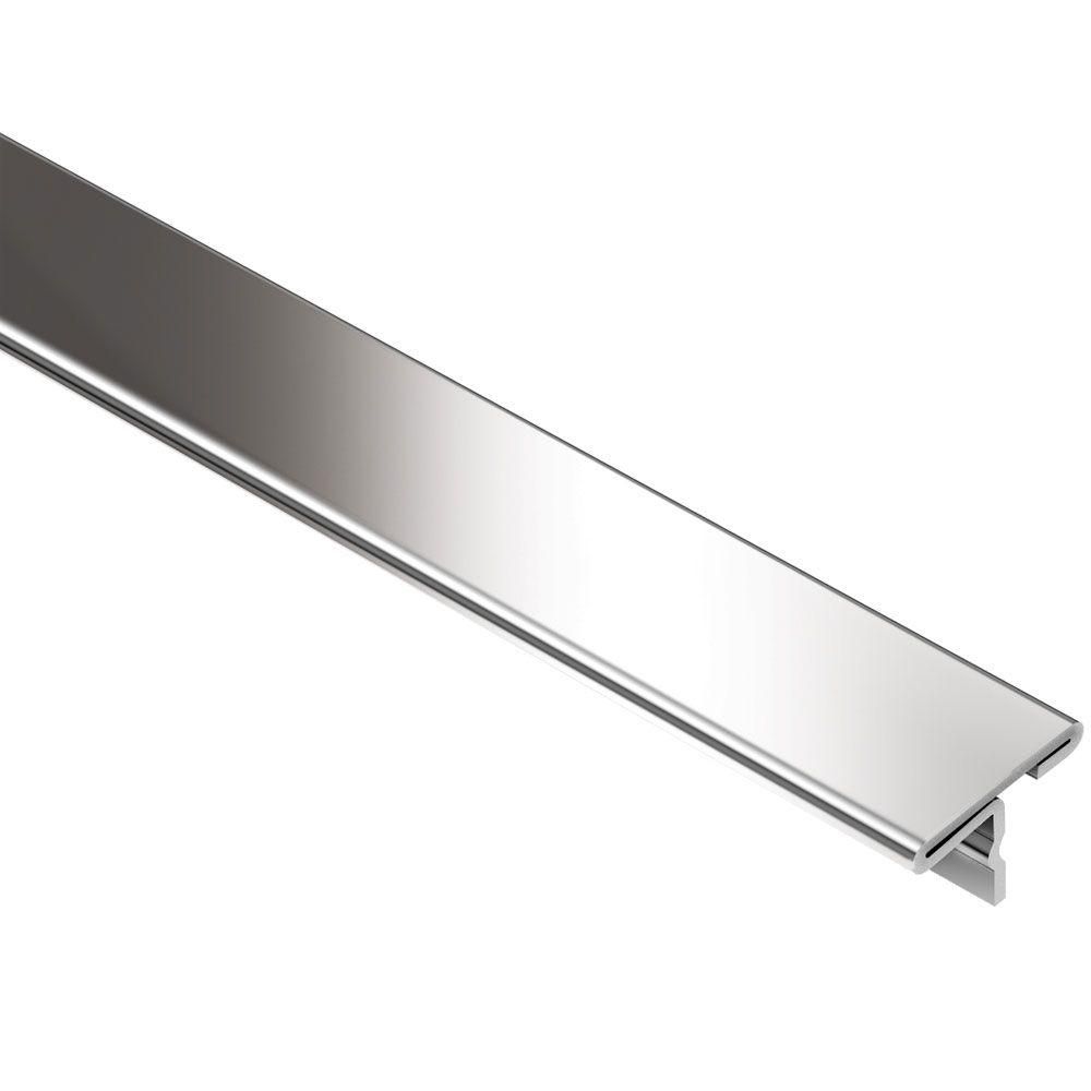 Schluter - RENO-T Profilé de transition large en "T' - acier inoxydable (V2) 1" (25 mm) x 8' 2-1/2" x 11/32"