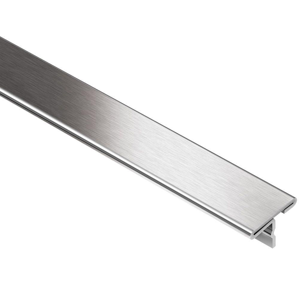 Schluter - RENO-T Profilé de transition large en "T' - acier inoxydable (V2) brossé 1" (25 mm) x 8' 2-1/2" x 11/32"