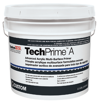 CustomTech - Apprêt multi-surfaces avancé à base d'acrylique TechPrime A 3.5 gal