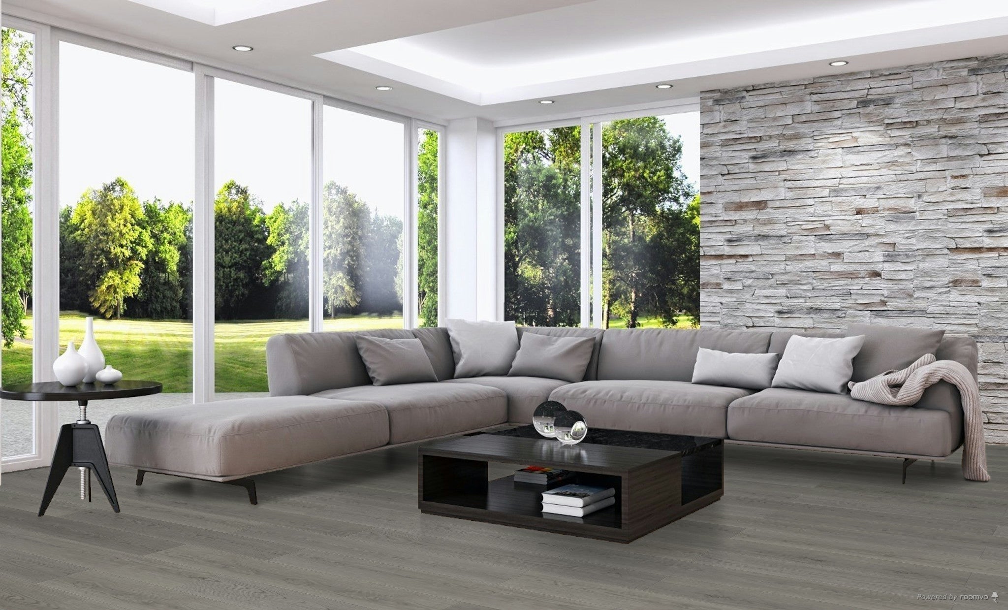 TF8105 Oyster Laminate Flooring / 9-3/8" x 59-13/16" / 8.1 mm