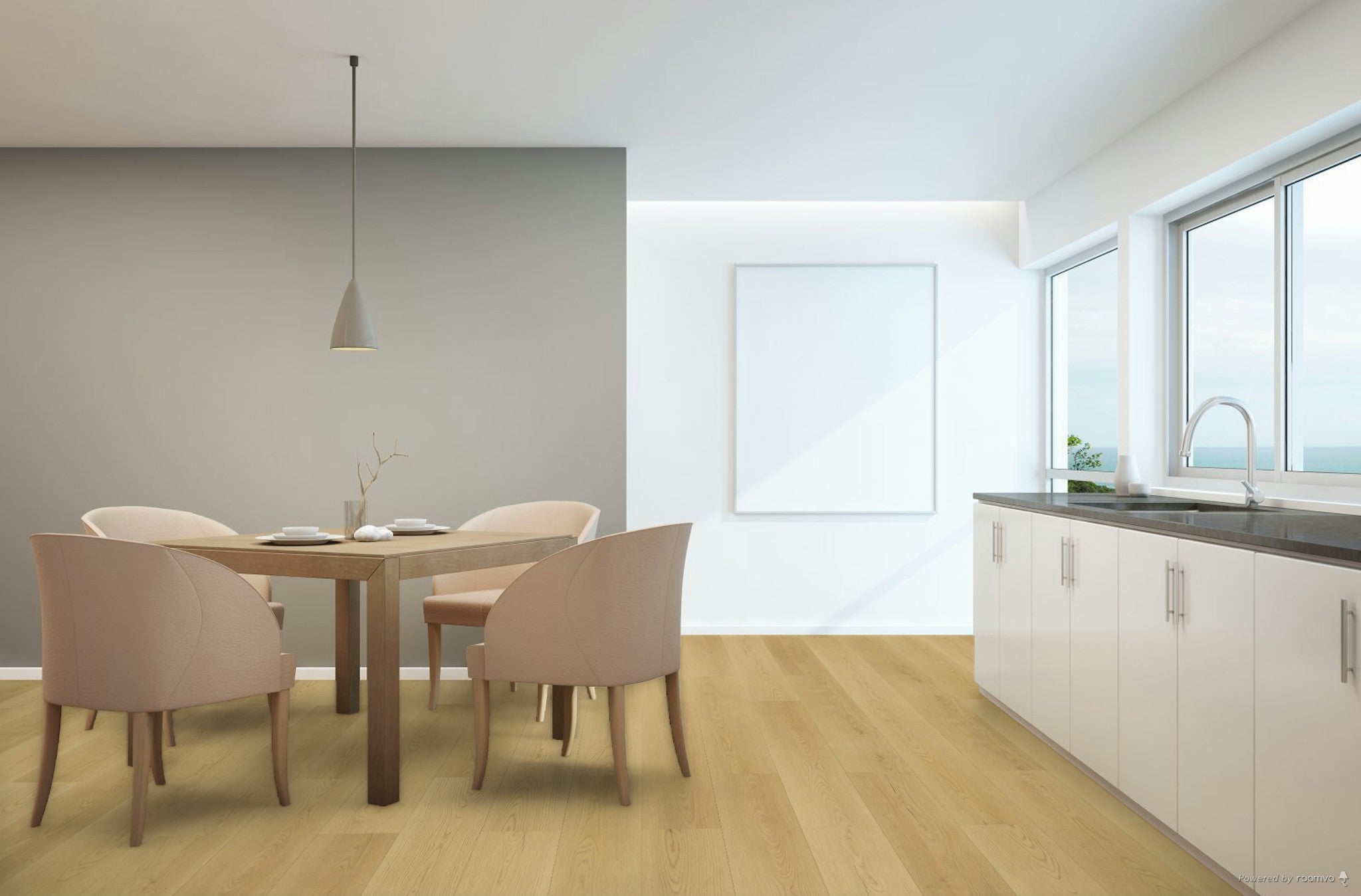 Floating floor TF8112 White Wash / 9-3/8" x 59-13/16" / 8+2mm