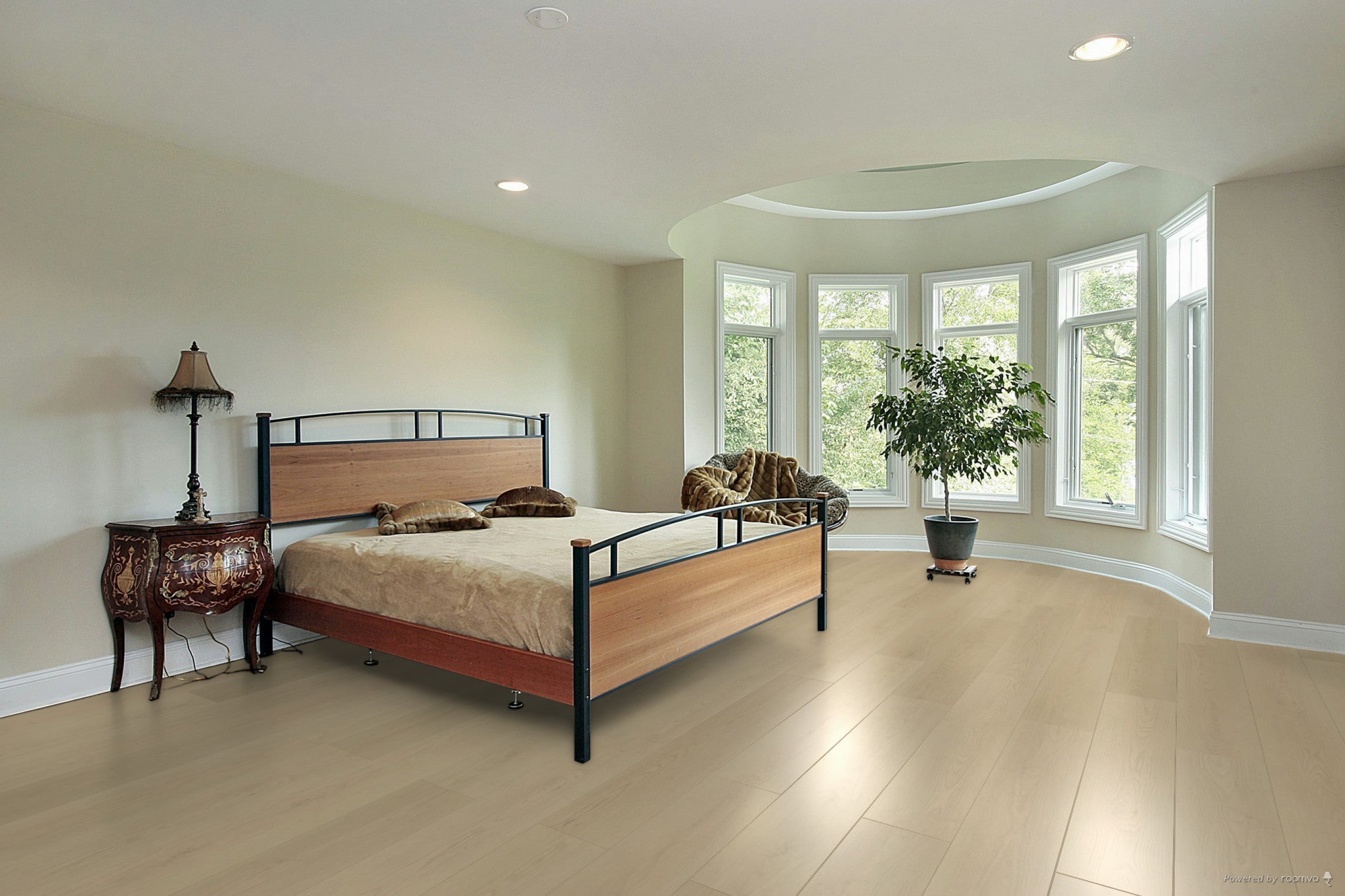 TF8108 Linen Laminate Flooring / 9-3/8" x 59-13/16" / 8.1 mm