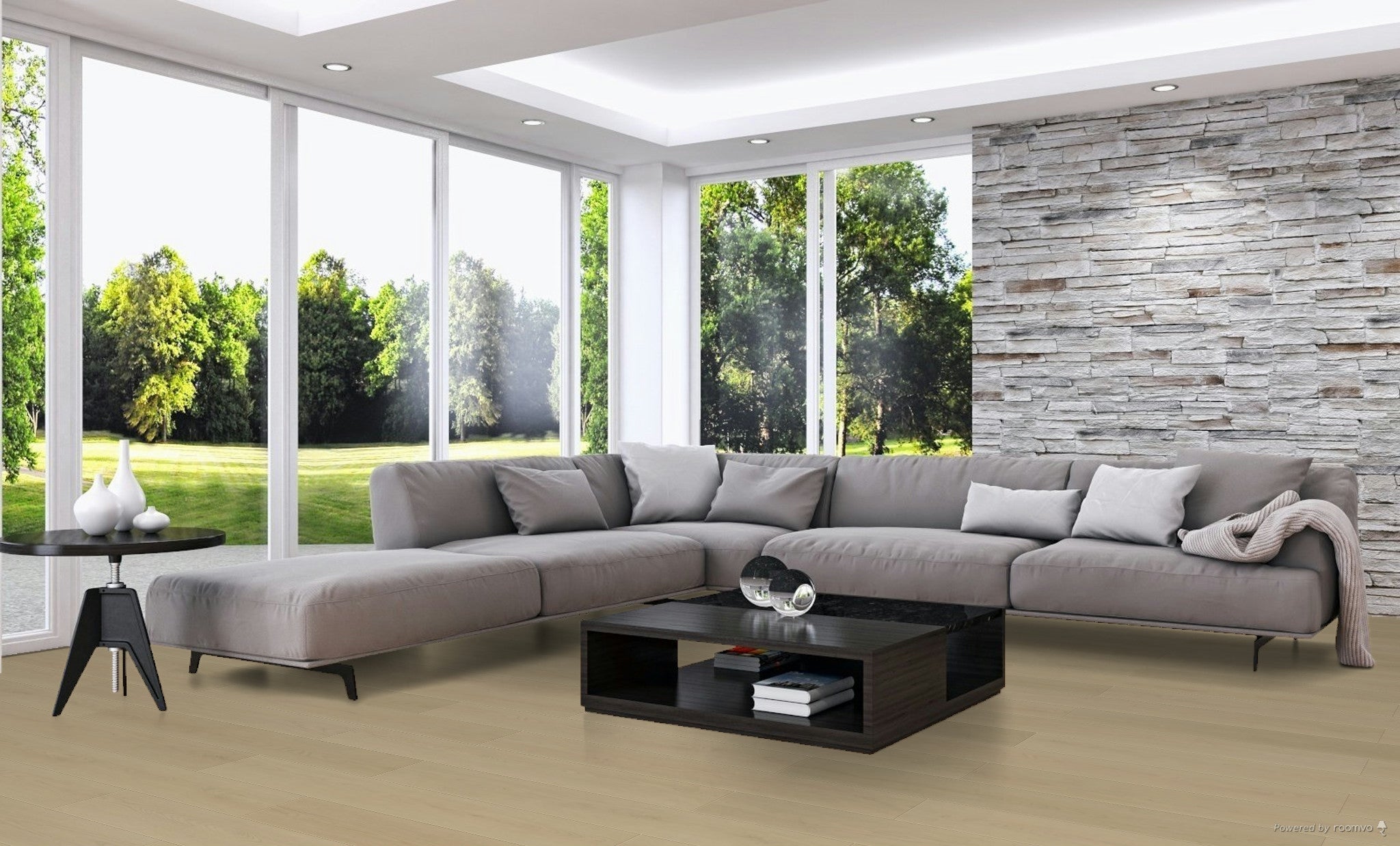 TF8108 Linen Laminate Flooring / 9-3/8" x 59-13/16" / 8.1 mm
