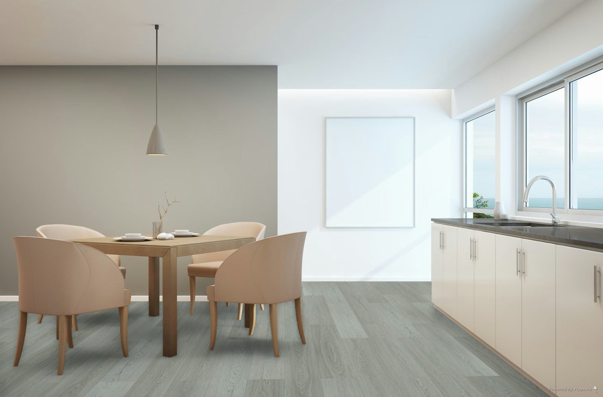 Plancher de vinyle clic TFSPC606-F / 8 mm / 48 x 9.05 x 0.31