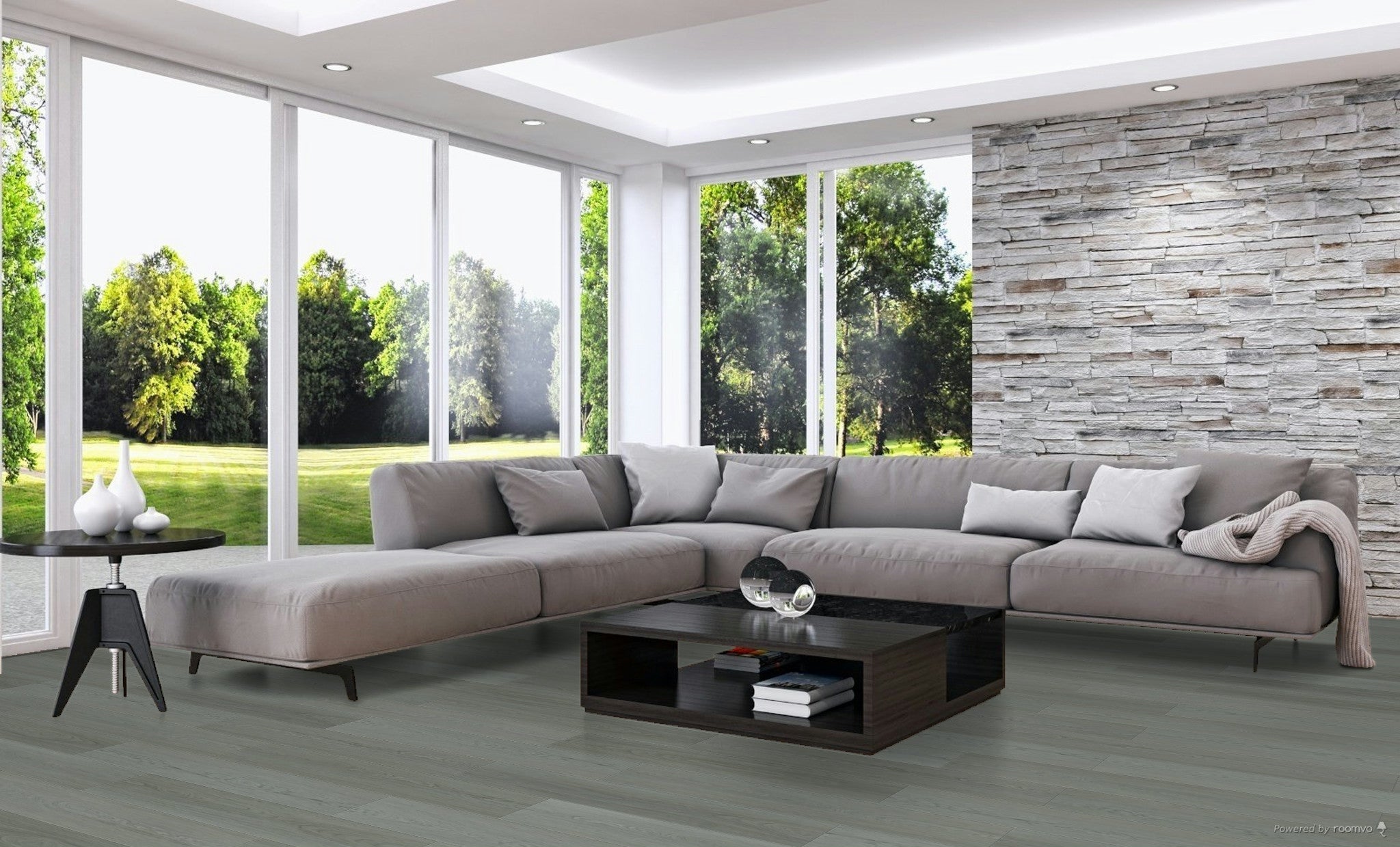Plancher de vinyle clic TFSPC606-F / 8 mm / 48 x 9.05 x 0.31