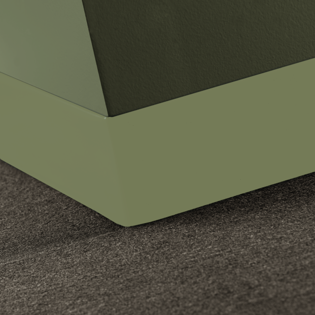Tarkett - Plinthe en caoutchouc Duracove Thermoplastic Rubber 1/8" (Type TP) Toeless Duracove #VM3 Gecko - 1/8" (3 mm) x 4" x 120'