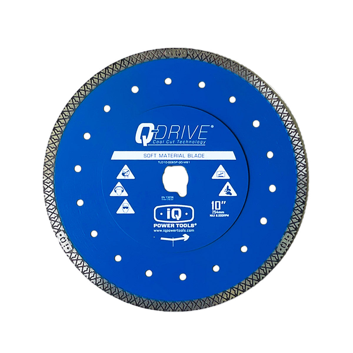 iQ Power Tools - Lame pour scie à céramique sèche Q-Drive matériel mou 10"