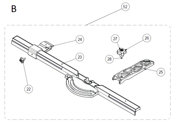 Rubi - Guide supérieur latéral pour TR-Magnet