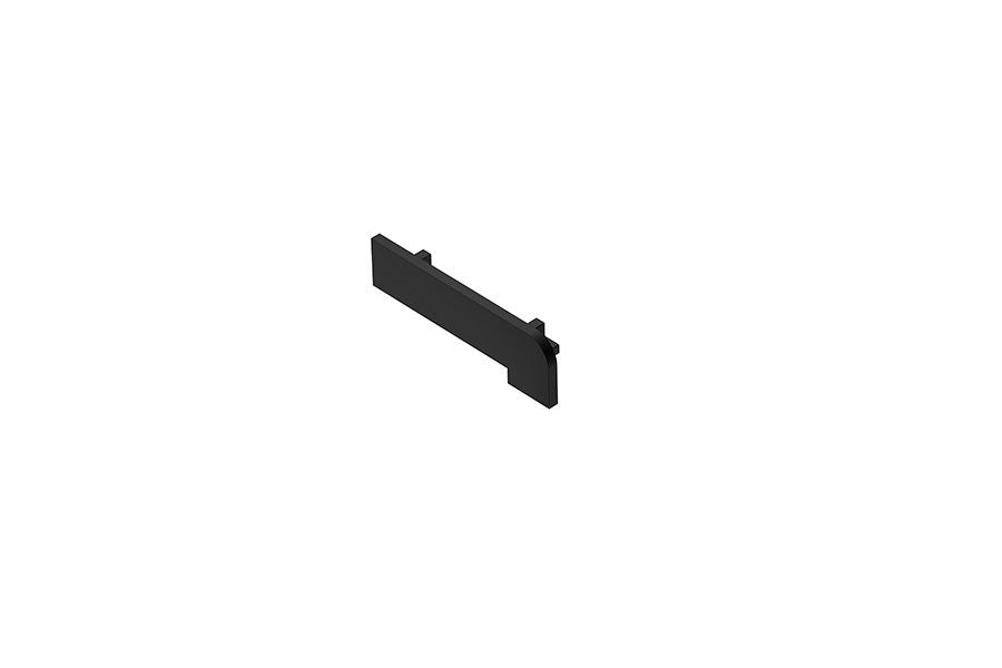 Schluter - TREP-V 42 Embouts d'éxtrémité droit et gauche PVC noir 3/8" (10 mm) x 1-21/32"