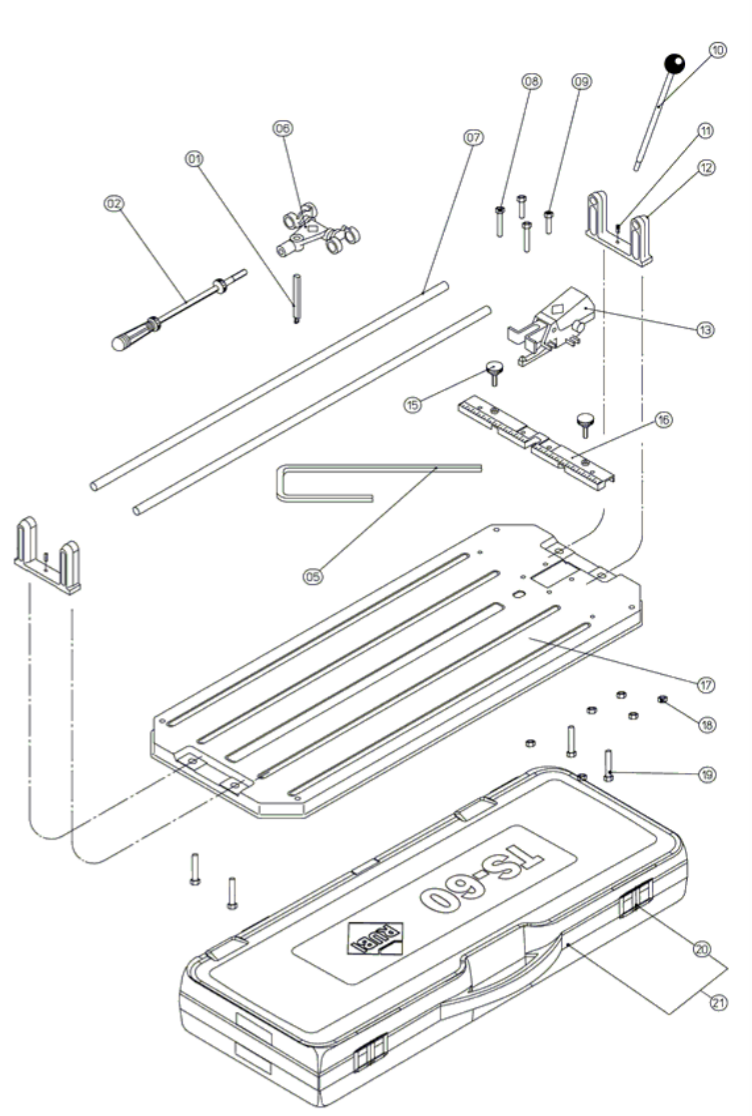 Rubi - Carré pour TS-60