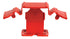 Pearl Abrasive - Tuscan SeamClip rouge. largeur de coulis : 1/32 po (0.80 mm) (paquet de 150)