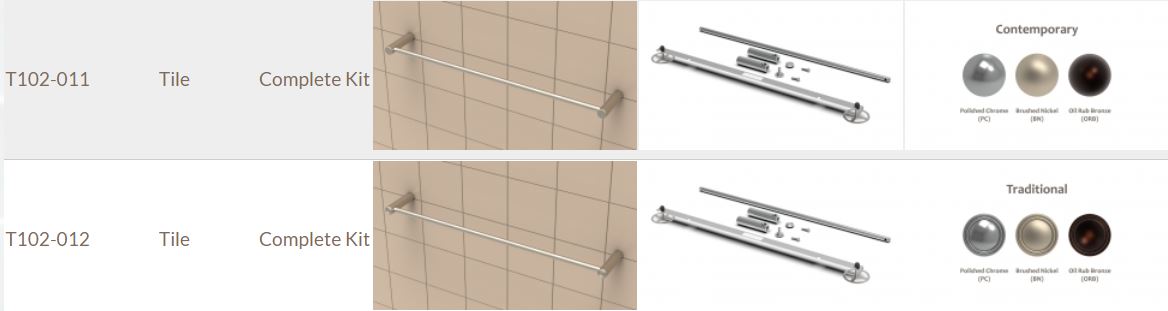 TileWare - Barre Serv. 18 Kit Tradit. Brone Huile