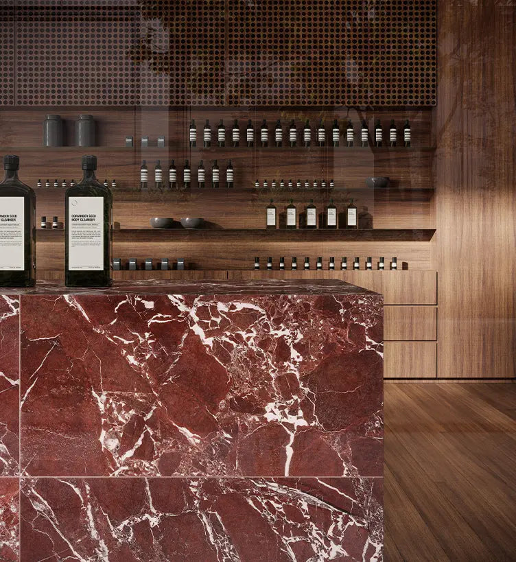 Tuscano Rosso Mosaic - 1.25" x 4" Herringbone