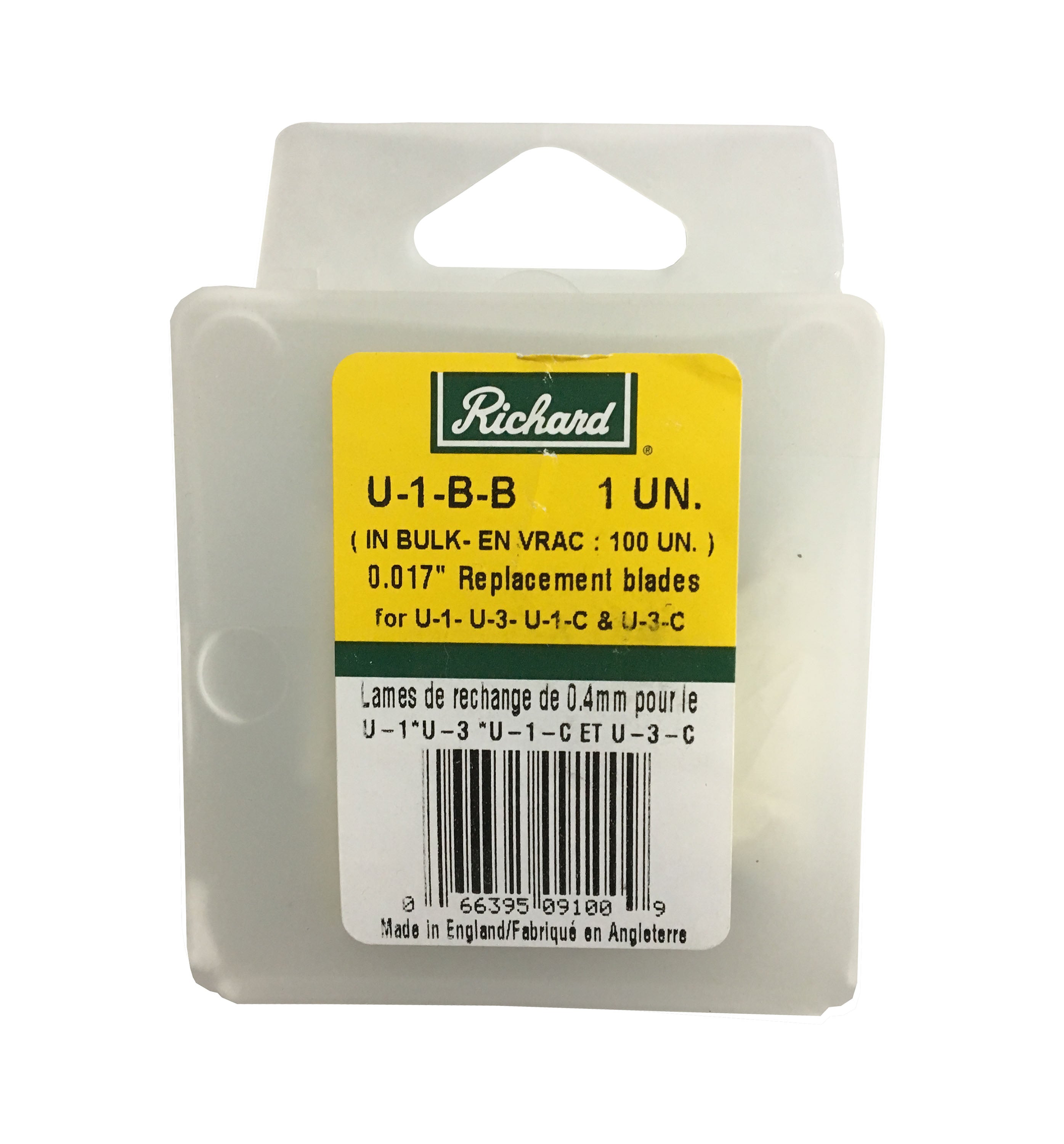 Richard - Lames de rechange pour u-1-c et u-3-c (paquet de 100)